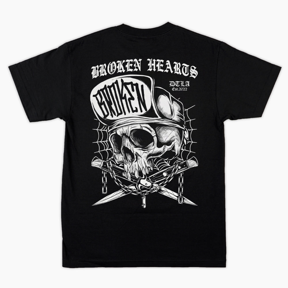 Heavy Weight Cotton T-Shirts | Black Cotton T-Shirts | BROKEN HEARTS